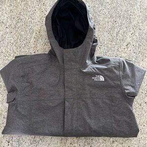 The North Face Boys Charcoal Raincoat
